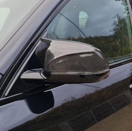 CF Style Carbon Fibre Replacement Mirror Covers for BMW G01 X3 G02 X4 G05 X5 G06 X6 G07 X7 18-25-Carbon Factory
