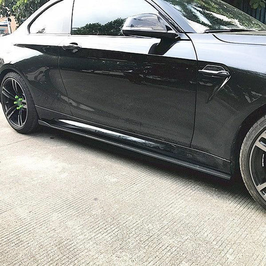 CF Style Carbon Fibre Side Skirts for BMW F87 F87C M2 16-21-Carbon Factory