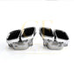 CF Style Gloss Black Rear Diffuser & Exhaust Tips for Mercedes Benz W205 C Class & C63 Saloon & Estate 15-21-Carbon Factory