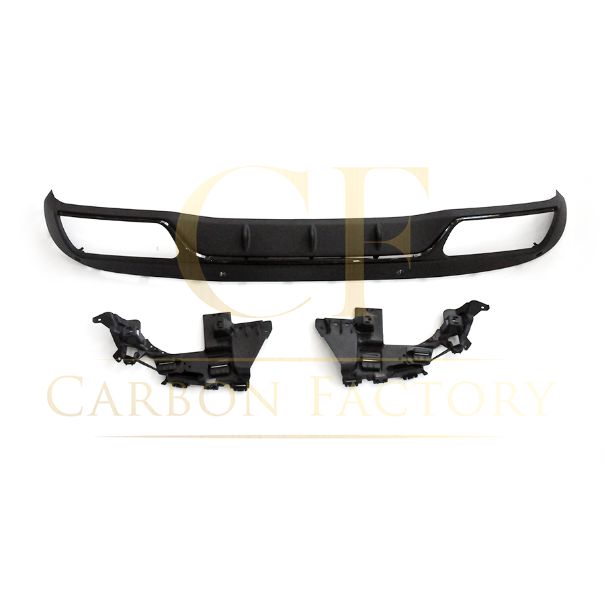 CF Style Gloss Black Rear Diffuser & Exhaust Tips for Mercedes Benz W205 C Class & C63 Saloon & Estate 15-21-Carbon Factory