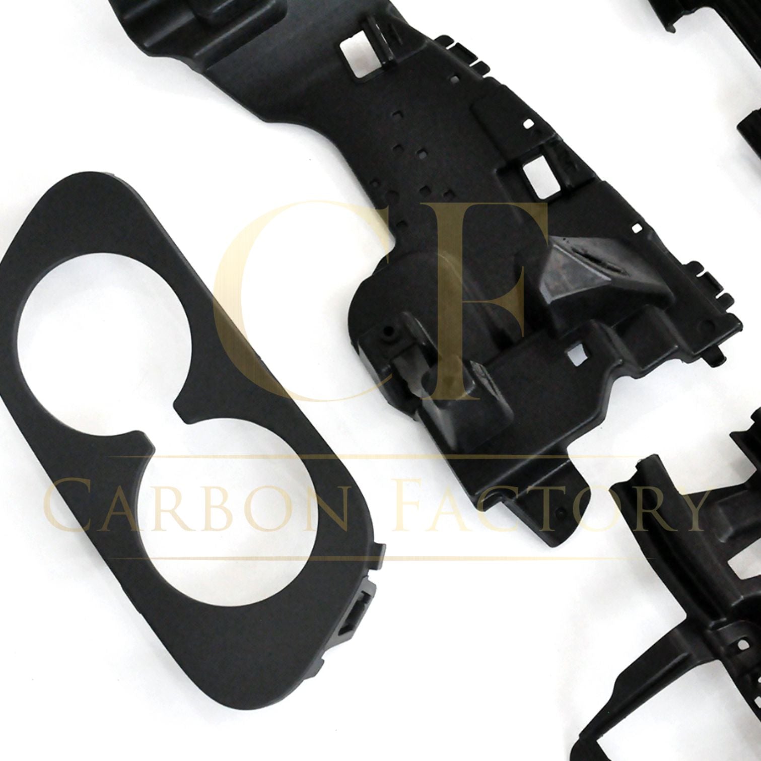 CF Style Gloss Black Rear Diffuser & Exhaust Tips for Mercedes Benz W205 C Class & C63 Saloon & Estate 15-21-Carbon Factory
