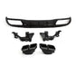 CF Style Gloss Black Rear Diffuser & Exhaust Tips for Mercedes Benz W205 C Class & C63 Saloon & Estate 15-21-Carbon Factory