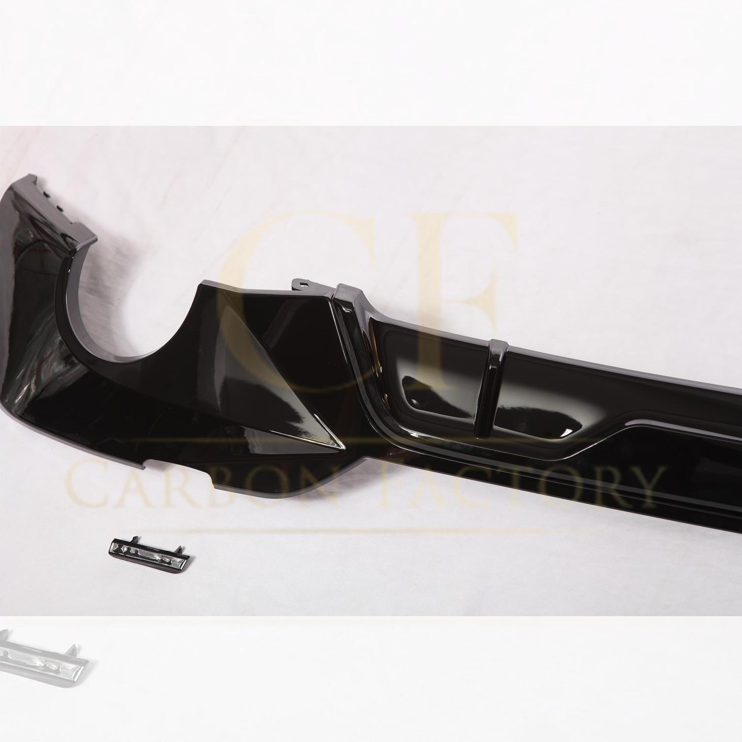 CF Style Gloss Black Rear Diffuser Quad Exhaust for BMW 3 Series G20 G21 Pre-LCI 19-22-Carbon Factory