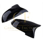 CF Style Gloss Black Replacement Mirror Covers for BMW F10 5 Series LCI F06 F12 F13 6 Series F01 7 Series-Carbon Factory