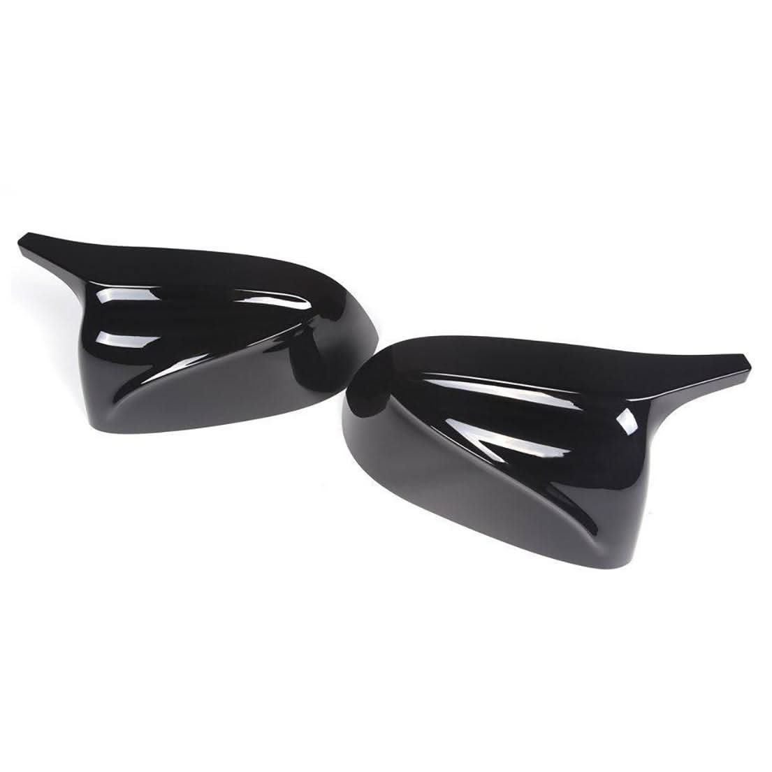 CF Style Gloss Black Replacement Mirror Covers for BMW G01 X3 G02 X4 G05 X5 G06 X6 G07 X7 18-25 - Carbon Factory