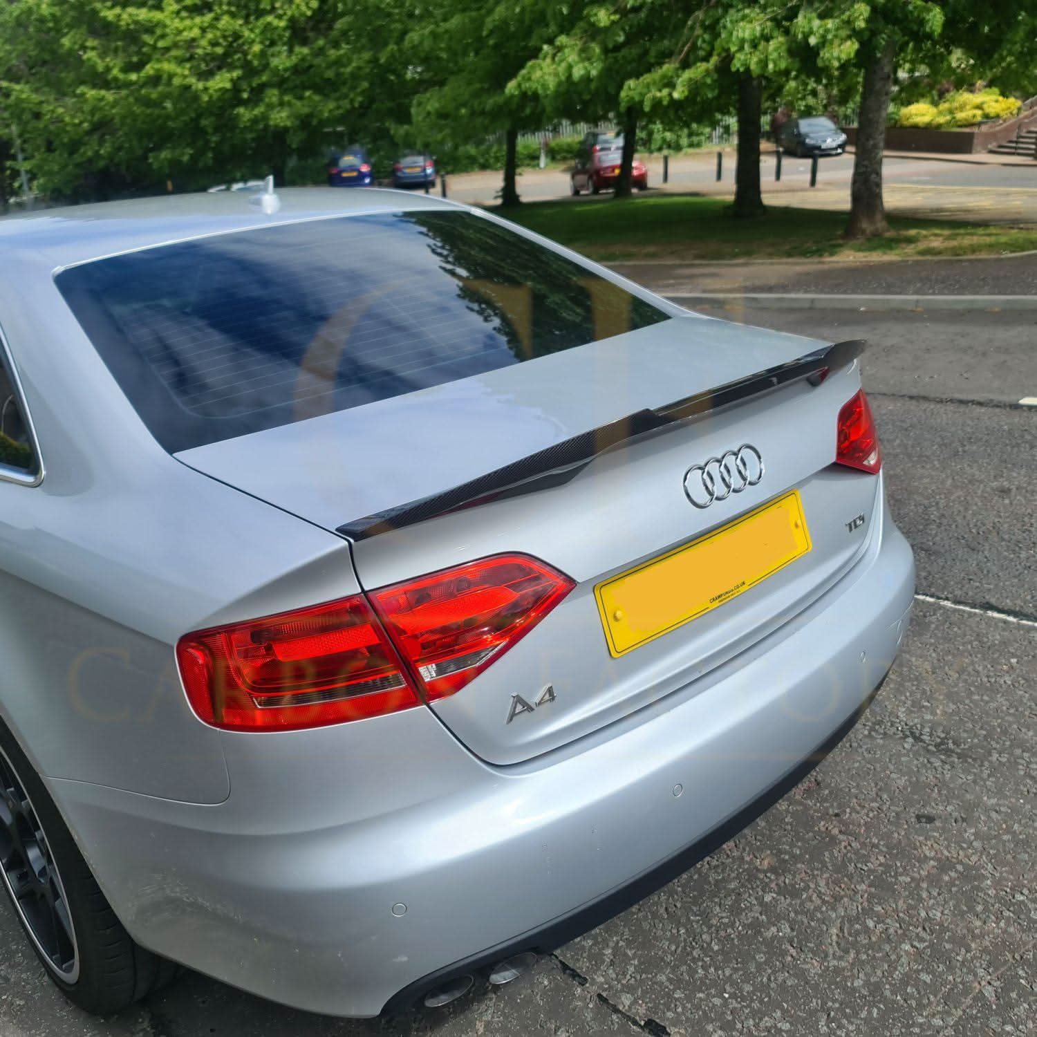 CF Style Pre-Preg Carbon Fibre Boot Spoiler for Audi A4 B8 B8.5 08-15 - Carbon Factory