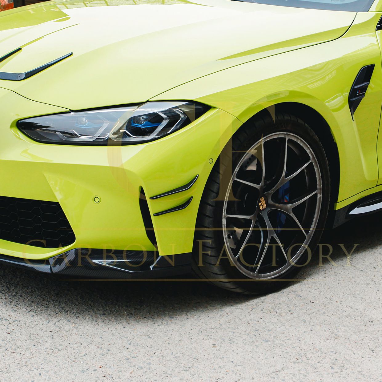 CF Style Pre-Preg Carbon Fibre Front Canards for BMW G80 M3 G82 G83 M4 21-Present-Carbon Factory