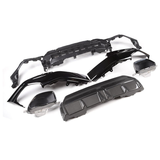 CF Style Pre-Preg Carbon Fibre Rear Diffuser for BMW 2 Series G42 Coupe 21-Present-Carbon Factory