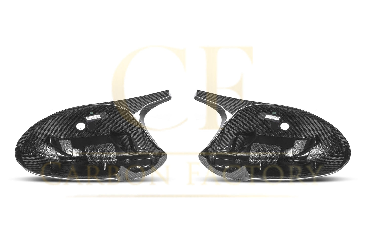 CF Style Pre-Preg Carbon Fibre Replacement Mirror Covers for BMW E81 E82 E87 E88 1 Series E90 E92 E93 3 Series Pre-LCI-Carbon Factory