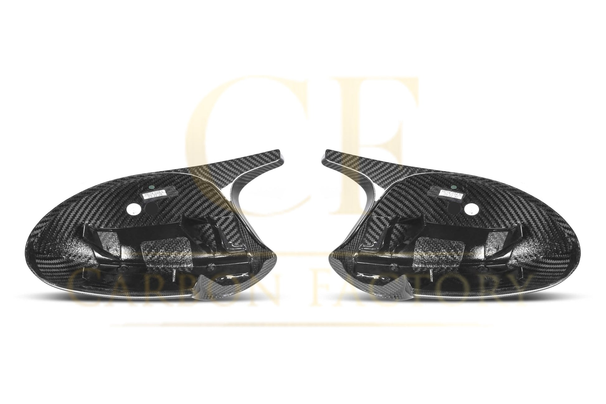 CF Style Pre-Preg Carbon Fibre Replacement Mirror Covers for BMW E81 E82 E87 E88 1 Series E90 E92 E93 3 Series Pre-LCI-Carbon Factory