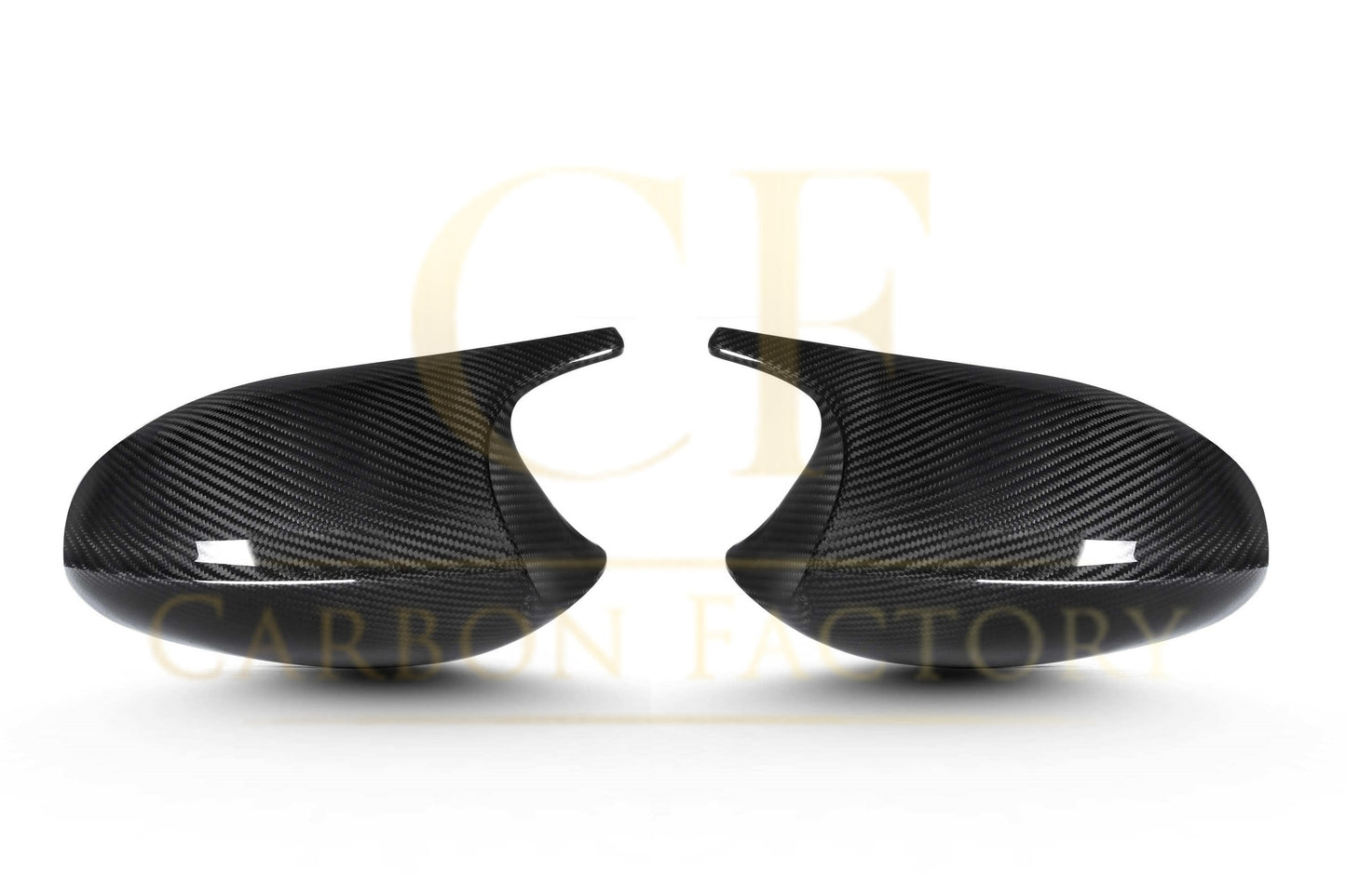 CF Style Pre-Preg Carbon Fibre Replacement Mirror Covers for BMW E81 E82 E87 E88 1 Series E90 E92 E93 3 Series Pre-LCI-Carbon Factory