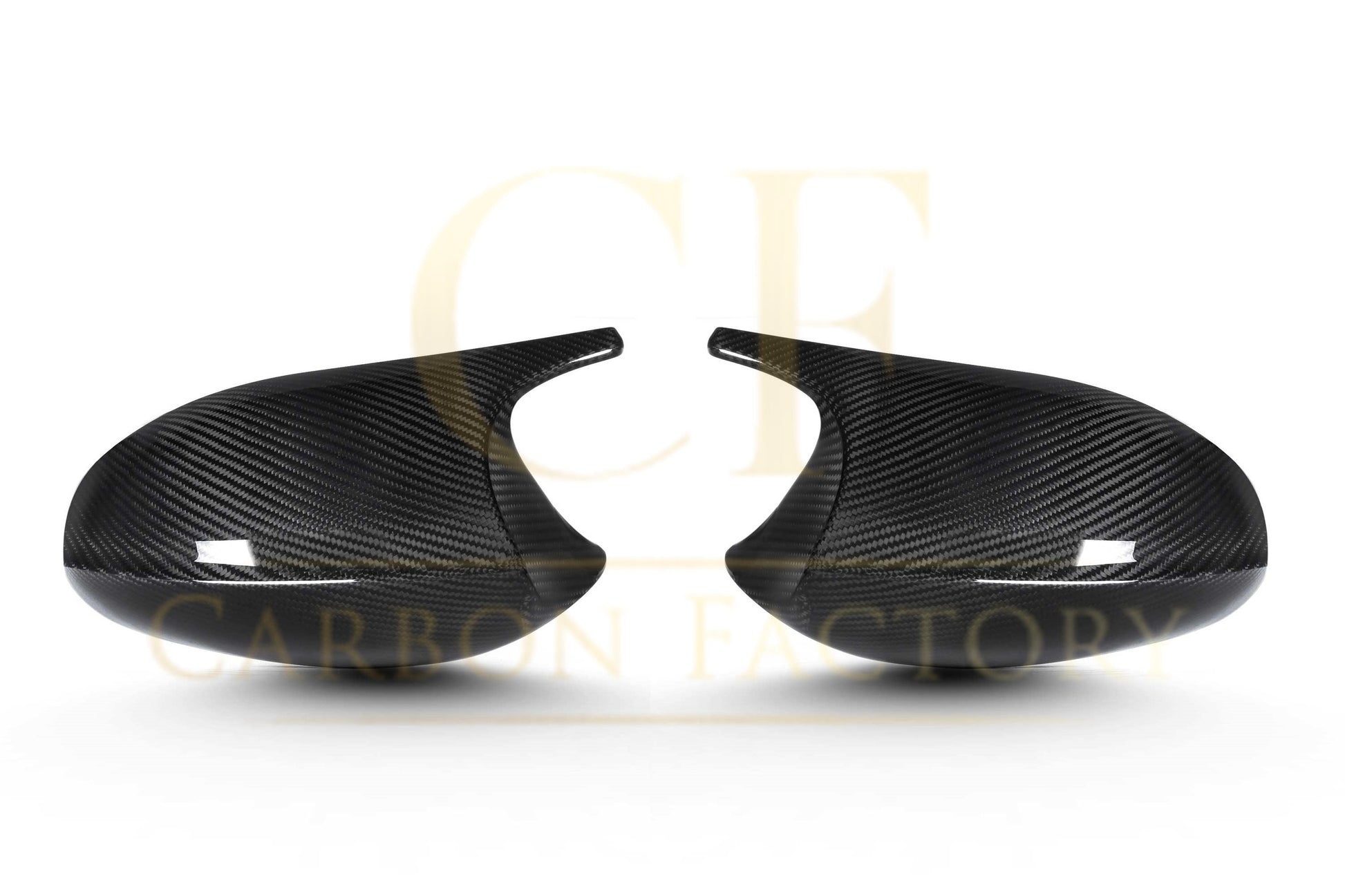 CF Style Pre-Preg Carbon Fibre Replacement Mirror Covers for BMW E81 E82 E87 E88 1 Series E90 E92 E93 3 Series Pre-LCI-Carbon Factory