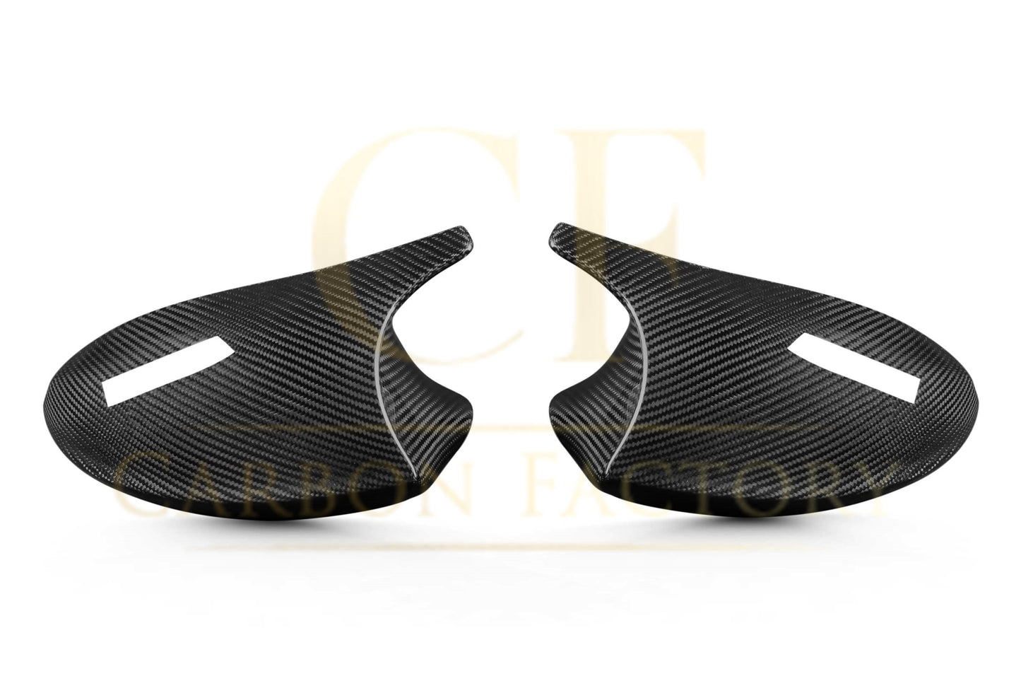 CF Style Pre-Preg Carbon Fibre Replacement Mirror Covers for BMW E81 E82 E87 E88 1 Series E90 E92 E93 3 Series Pre-LCI-Carbon Factory