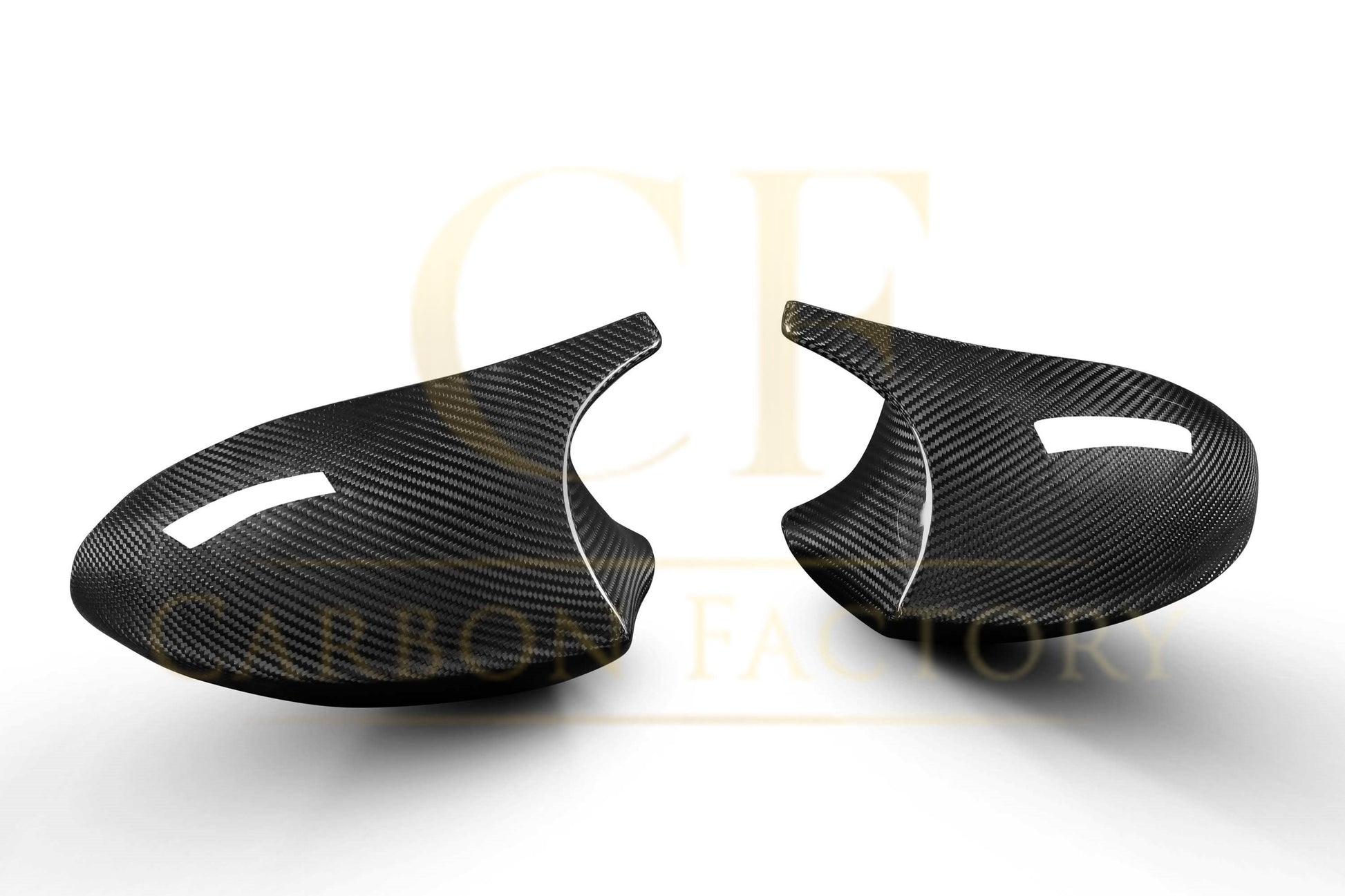 CF Style Pre-Preg Carbon Fibre Replacement Mirror Covers for BMW E81 E82 E87 E88 1 Series E90 E92 E93 3 Series Pre-LCI-Carbon Factory