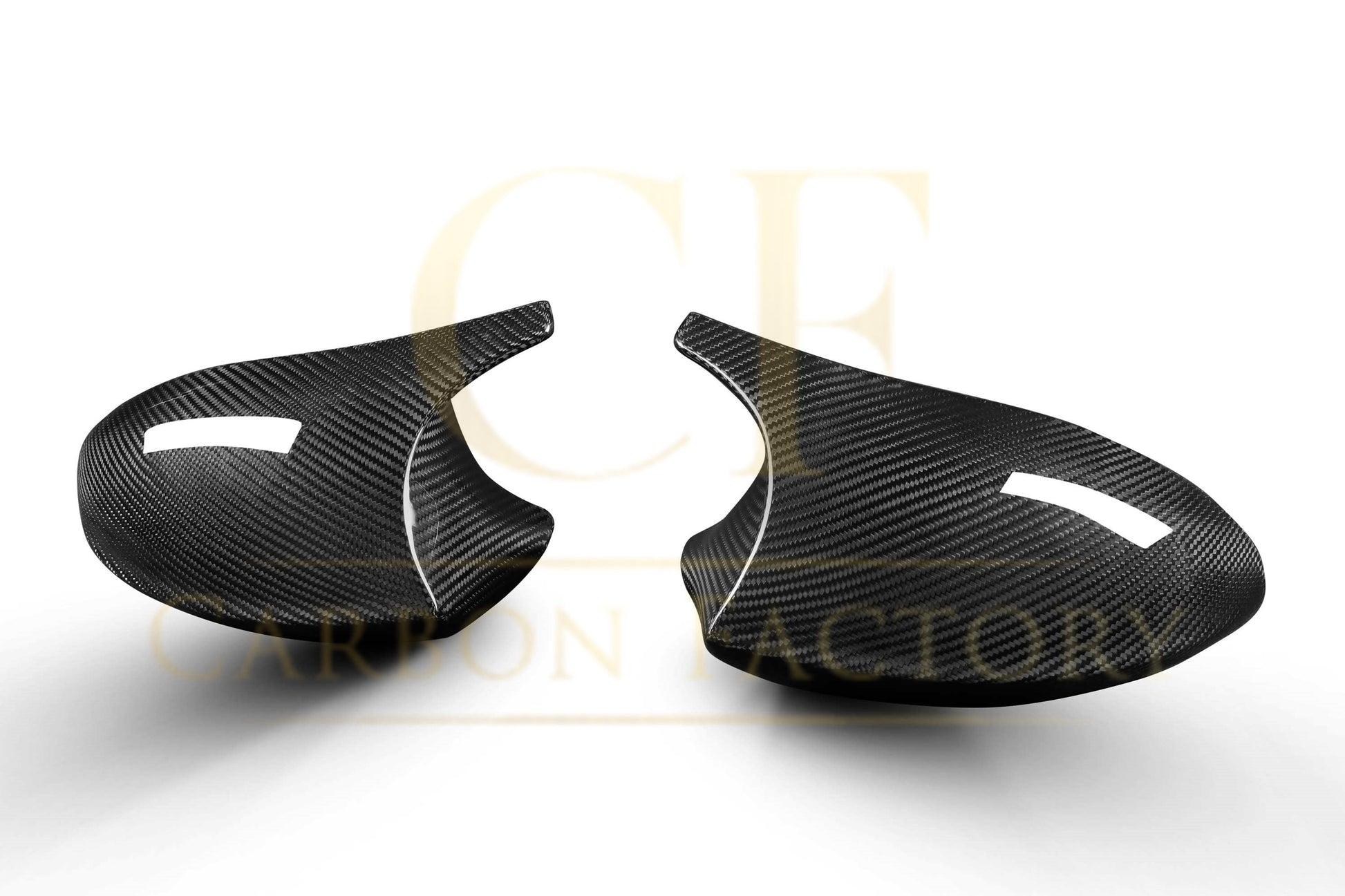 CF Style Pre-Preg Carbon Fibre Replacement Mirror Covers for BMW E81 E82 E87 E88 1 Series E90 E92 E93 3 Series Pre-LCI-Carbon Factory