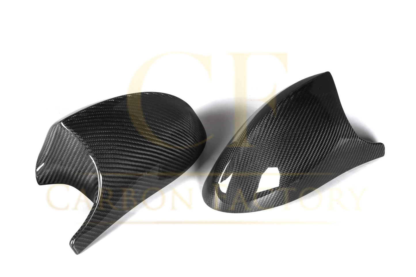 CF Style Pre-Preg Carbon Fibre Replacement Mirror Covers for BMW E81 E82 E87 E88 1 Series E90 E92 E93 3 Series Pre-LCI-Carbon Factory