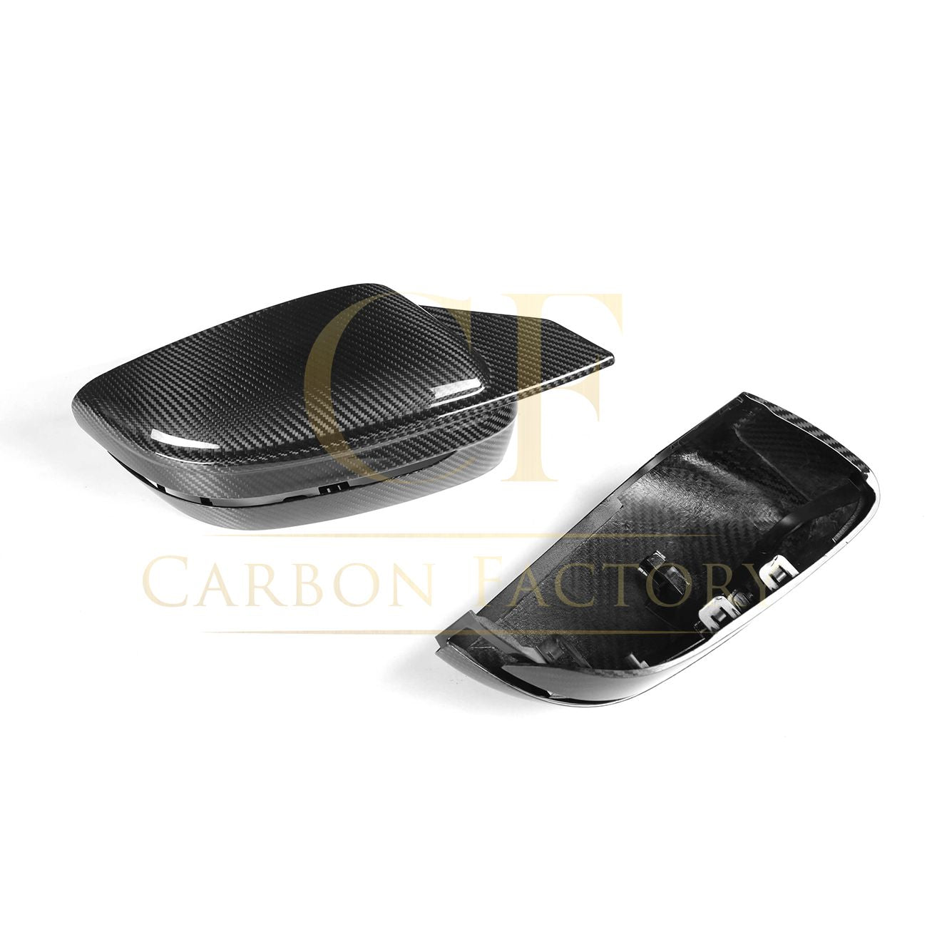 CF Style Pre-Preg Carbon Fibre Replacement Mirror Covers for BMW G11 G12 7 Series LHD 15-22-Carbon Factory