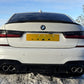 CM Style Gloss Black Rear Diffuser Quad Exhaust for BMW 3 Series G20 G21 19-22-Carbon Factory