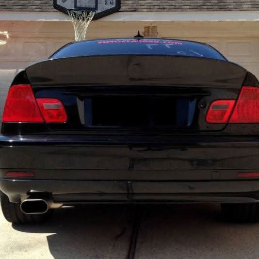 CS Style Carbon Fibre Boot Spoiler for BMW E46 3 Series 96-05 - Carbon Factory