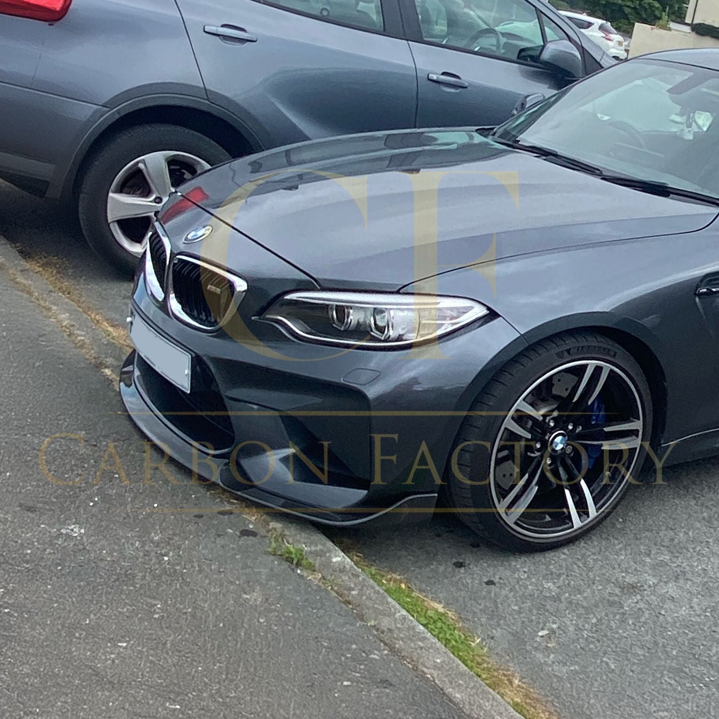 CS Style Carbon Fibre Front Splitter for BMW F87 M2 16-18-Carbon Factory