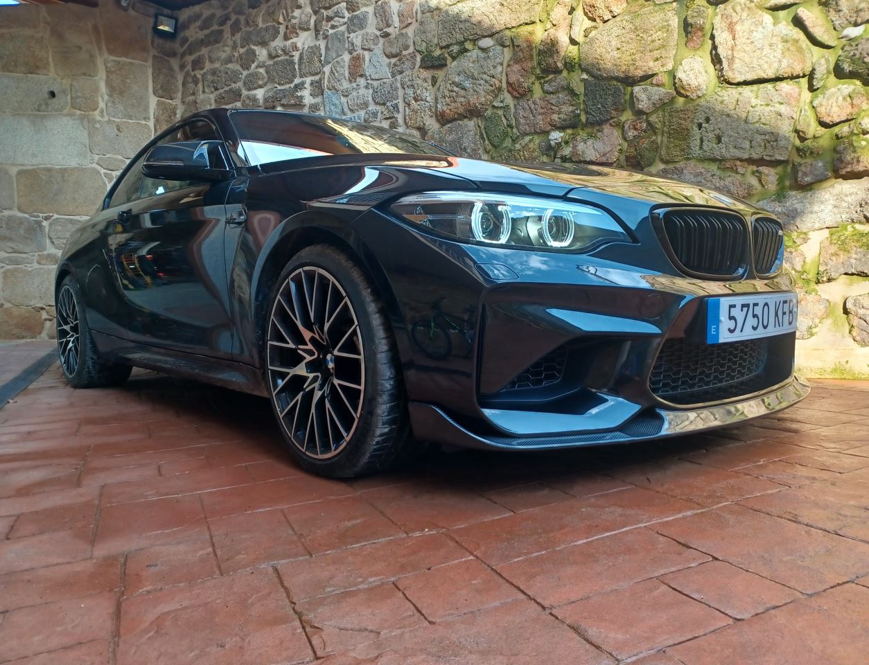 CS Style Carbon Fibre Front Splitter for BMW F87 M2 16-18-Carbon Factory