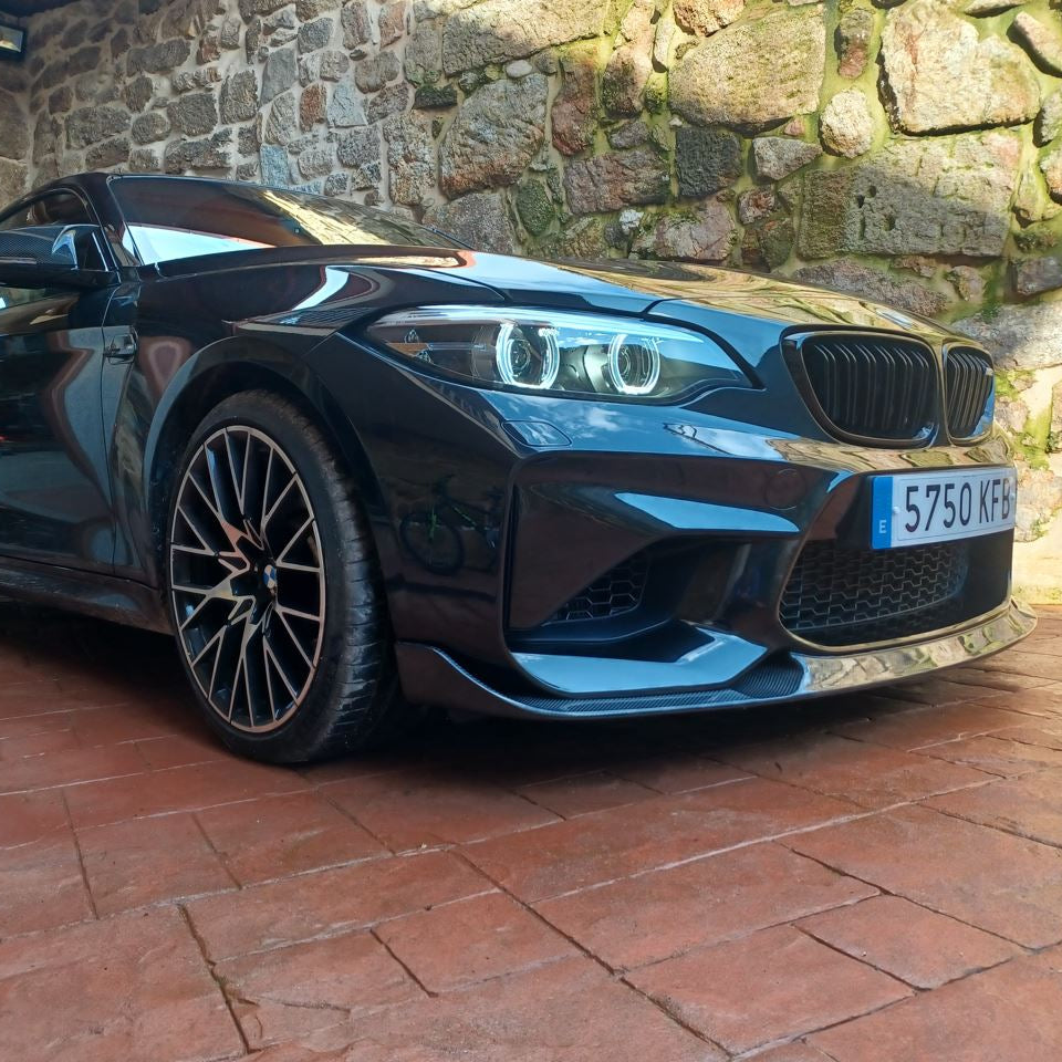 CS Style Carbon Fibre Front Splitter for BMW F87 M2 OG 16-18 - Carbon Factory