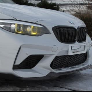 CS Style Carbon Fibre Front Splitter for BMW F87 M2C Competition 16-21 - Carbon Factory
