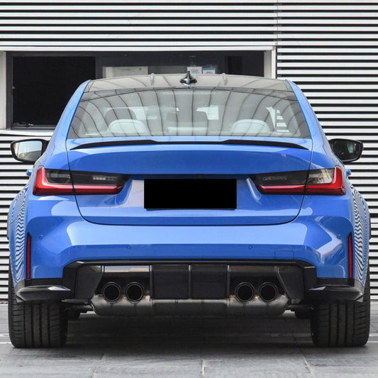 CS Style Gloss Black Boot Spoiler for BMW G20 3 Series G80 M3 19-Present-Carbon Factory