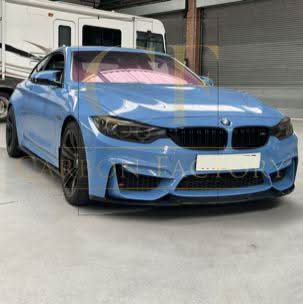 CS Style Gloss Black Front Splitter for BMW F80 M3 F82 F83 M4 14-20 - Carbon Factory