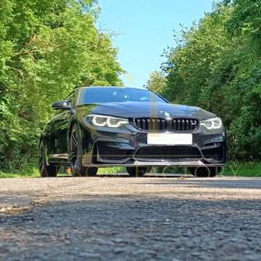 CS Style Gloss Black Front Splitter for BMW F80 M3 F82 F83 M4 14-20 - Carbon Factory