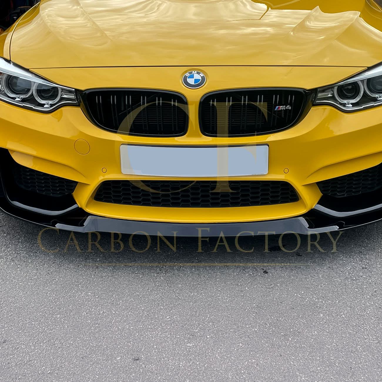 CS Style Gloss Black Front Splitter for BMW F80 M3 F82 F83 M4 14-20 - Carbon Factory