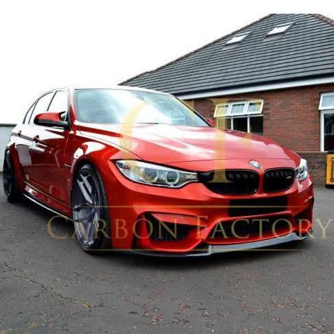 CS Style Gloss Black Front Splitter for BMW F80 M3 F82 F83 M4 14-20 - Carbon Factory
