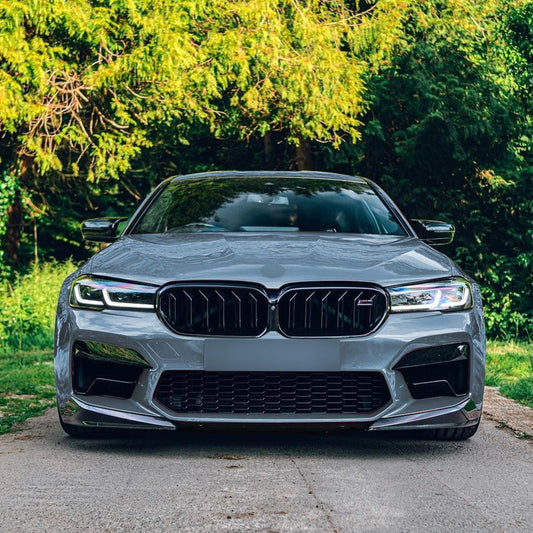 CS Style Gloss Black Front Splitter for BMW F90 M5 21-24-Carbon Factory