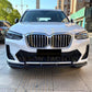 CS Style Gloss Black Front Splitter for BMW G01 X3 IX3 G02 X4 LCI 22-24-Carbon Factory