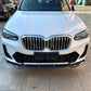 CS Style Gloss Black Front Splitter for BMW G01 X3 IX3 G02 X4 LCI 22-24-Carbon Factory