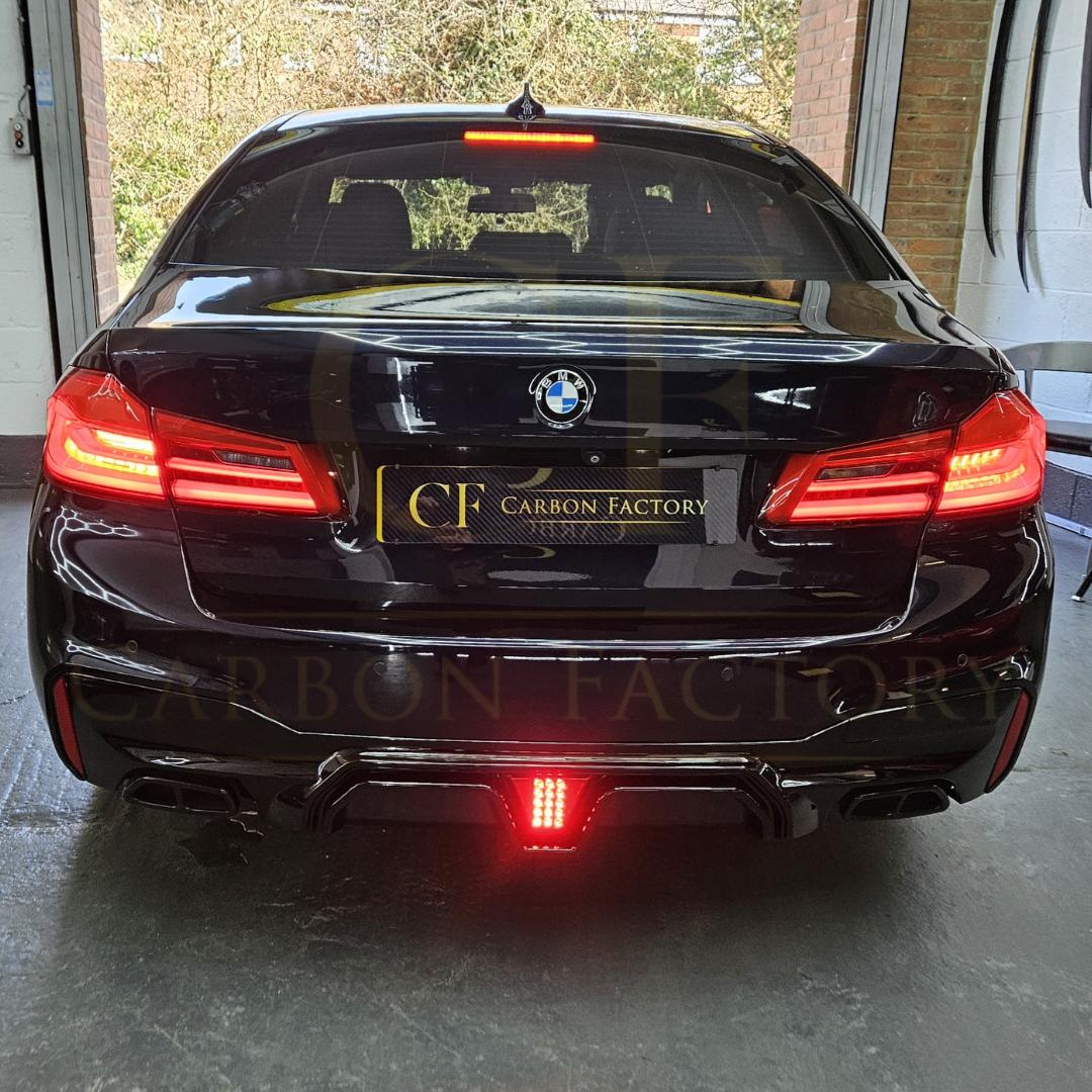 CS Style Gloss Black Rear Diffuser for BMW G30 G31 5 Series M Sport 17-24-Carbon Factory
