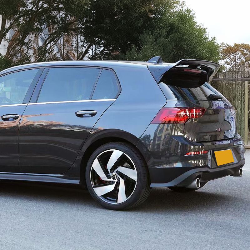CS Style Gloss Black Roof Spoiler for VW Golf MK8 GTI 21-Present-Carbon Factory