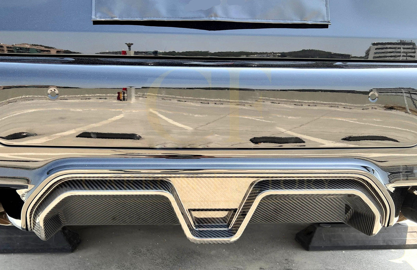 CS Style Pre-Preg Carbon Fibre Rear Diffuser for BMW F90 M5 17-24-Carbon Factory