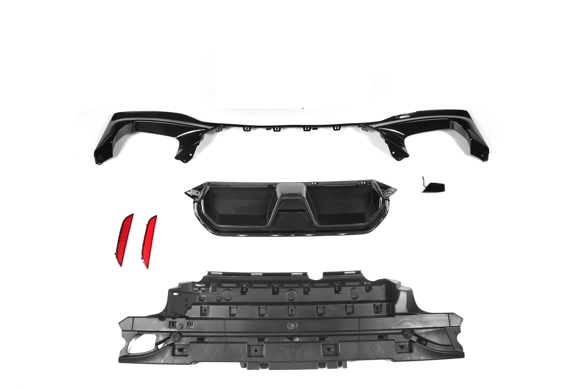 CS Style Pre-Preg Carbon Fibre Rear Diffuser for BMW G30 5 Series 17-23-Carbon Factory