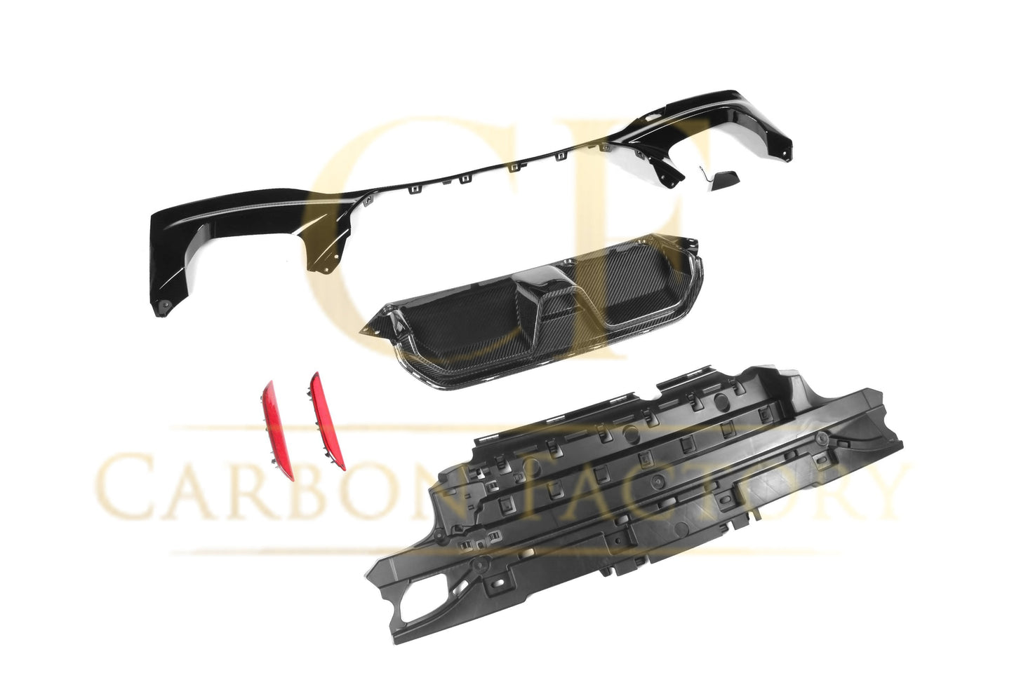 CS Style Pre-Preg Carbon Fibre Rear Diffuser for BMW G30 5 Series 17-23-Carbon Factory