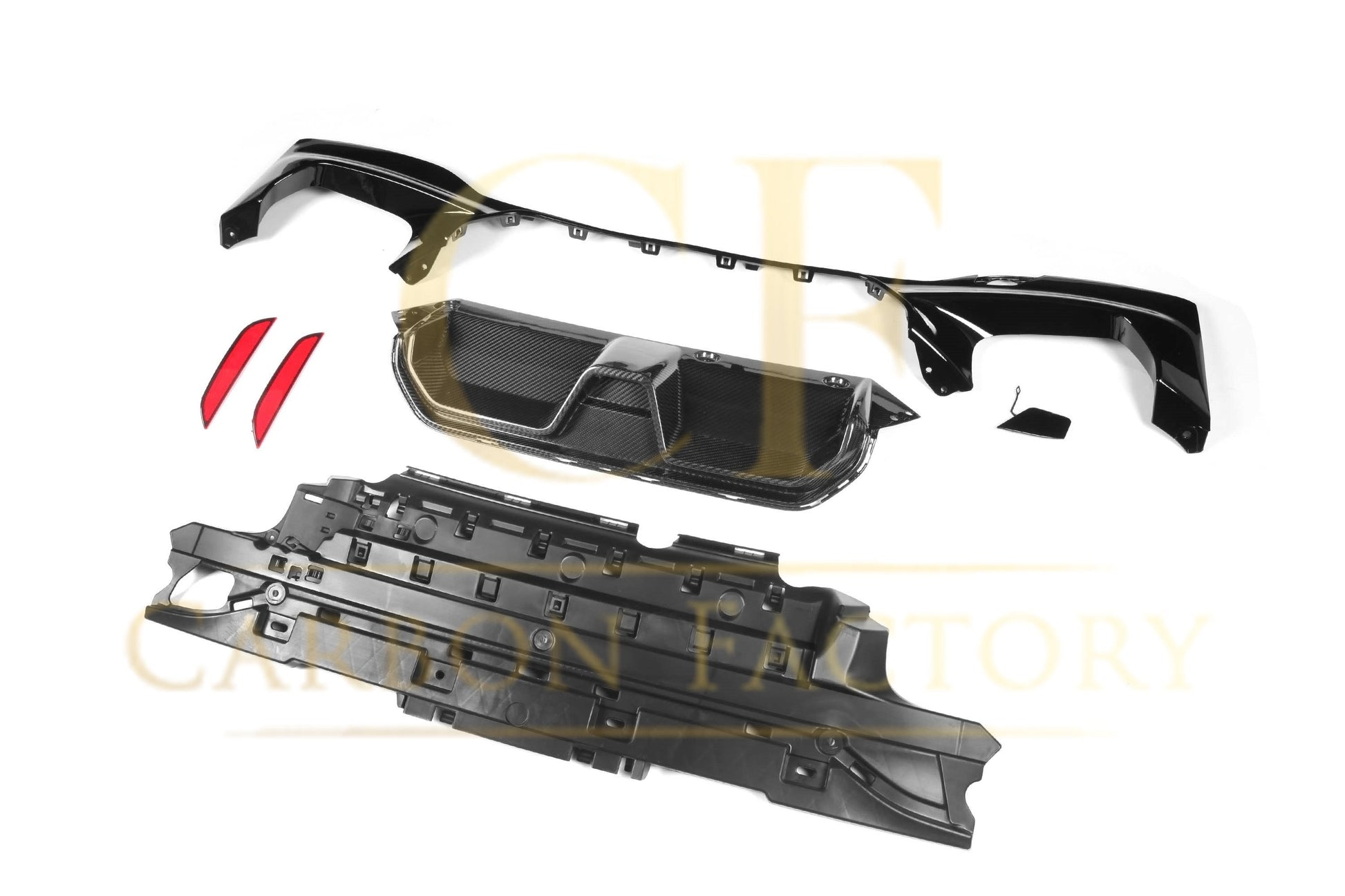 CS Style Pre-Preg Carbon Fibre Rear Diffuser for BMW G30 5 Series 17-23-Carbon Factory
