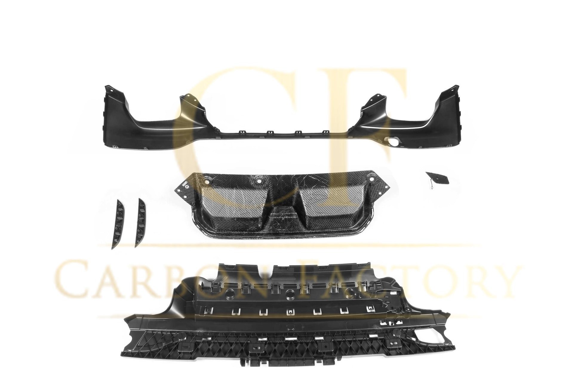 CS Style Pre-Preg Carbon Fibre Rear Diffuser for BMW G30 5 Series 17-23-Carbon Factory