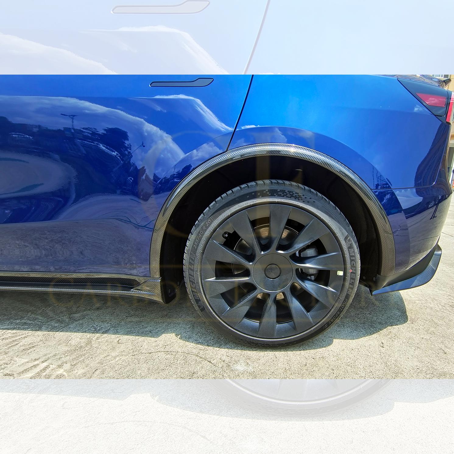 CS Style Pre-Preg Carbon Fibre Side Skirts for Tesla Model Y 19-23-Carbon Factory