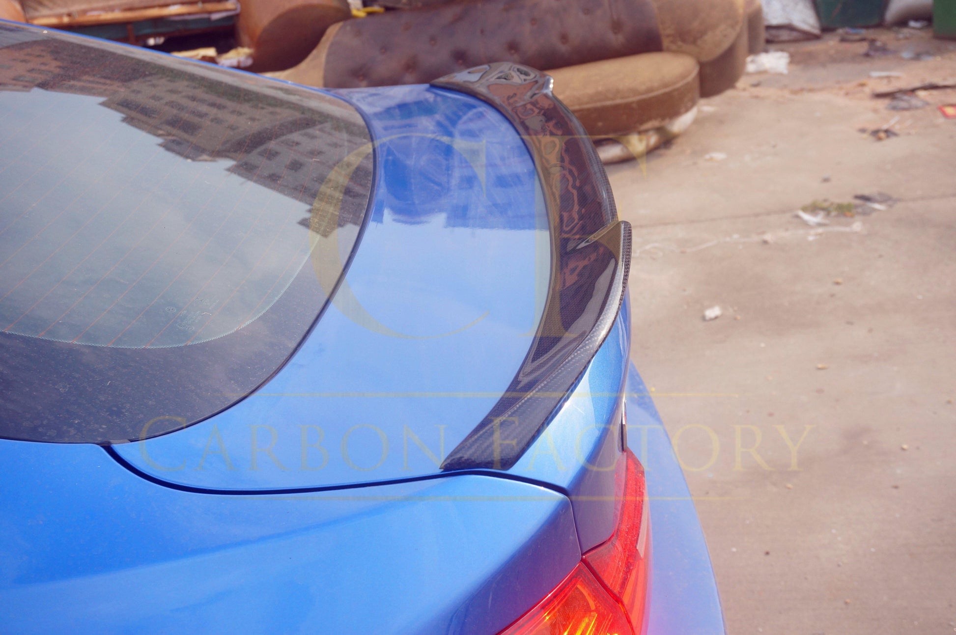 CS Style Pre-preg Carbon Fibre Boot Spoiler for BMW 4 Series F36 Gran Coupe 14-20-Carbon Factory