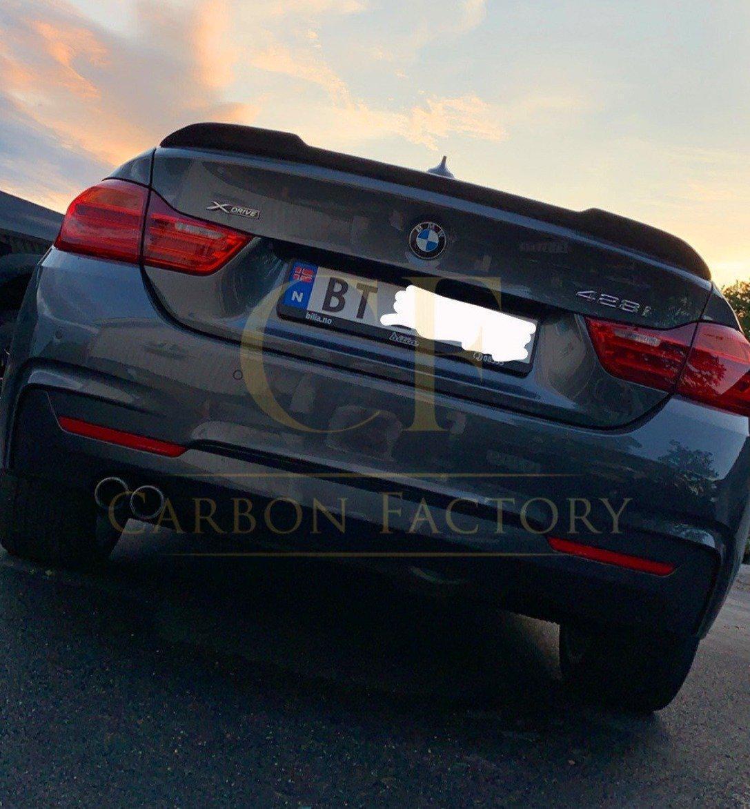 CS Style Pre-preg Carbon Fibre Boot Spoiler for BMW 4 Series F36 Gran Coupe 14-20-Carbon Factory