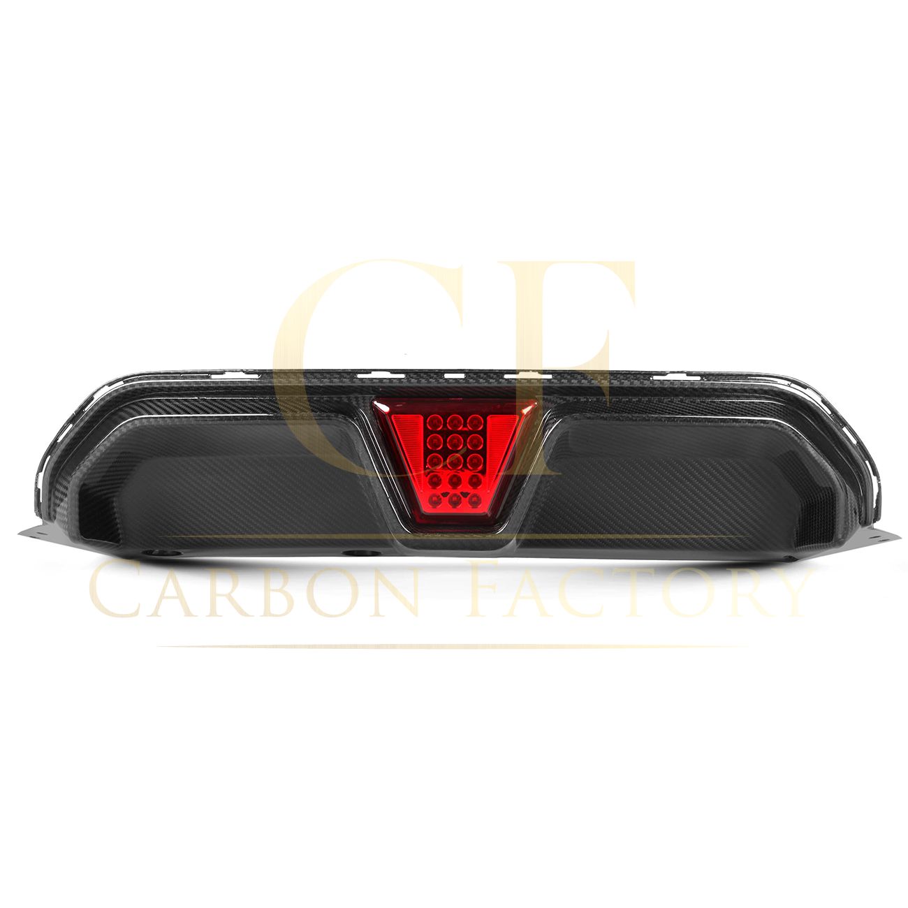 CS Style with LED Pre-Preg Carbon Fibre Rear Diffuser for BMW F90 M5 17-24-Carbon Factory