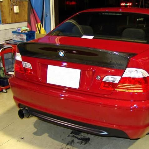 CSL Style Carbon Fibre Boot Spoiler for BMW E46 3 Series 96-05-Carbon Factory