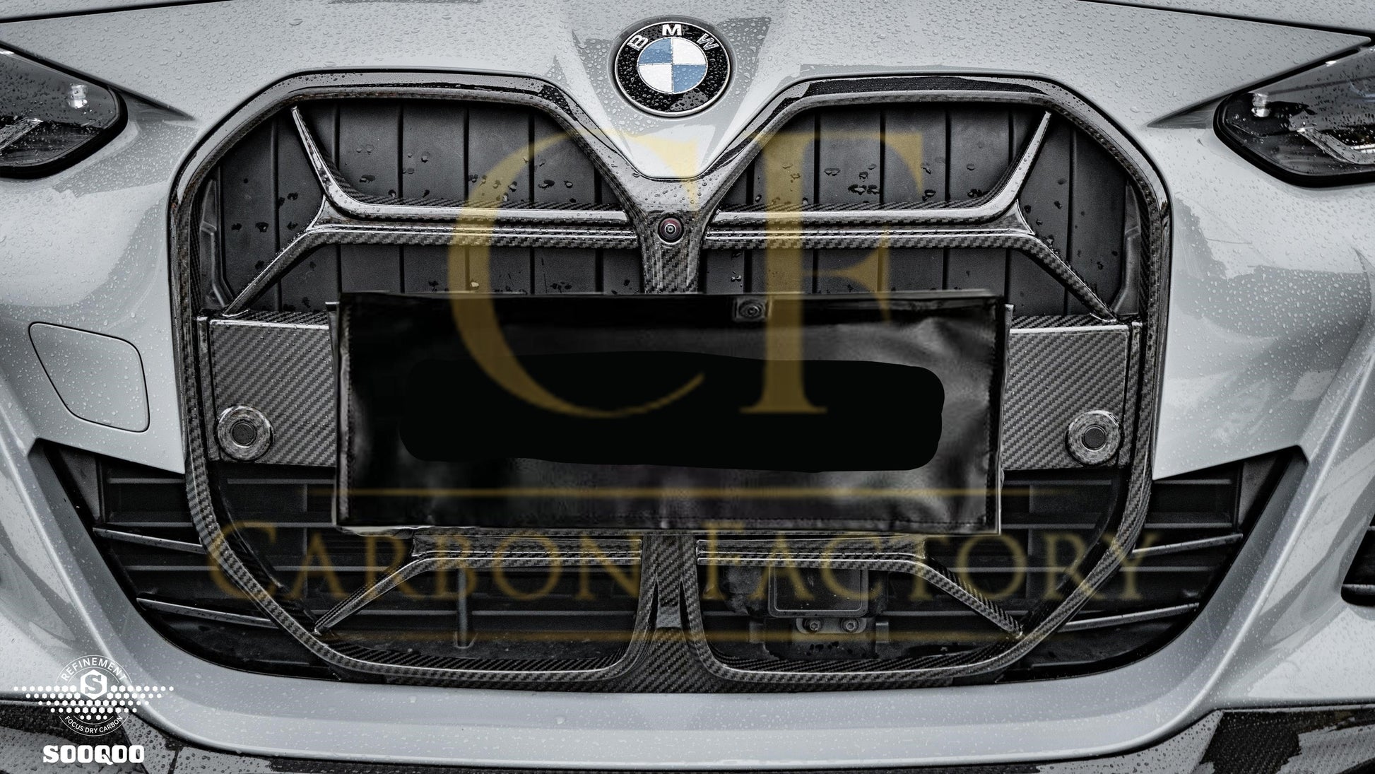 CSL Style Pre-Preg Carbon Front Grille for BMW 4 Series G26 20-Present-Carbon Factory
