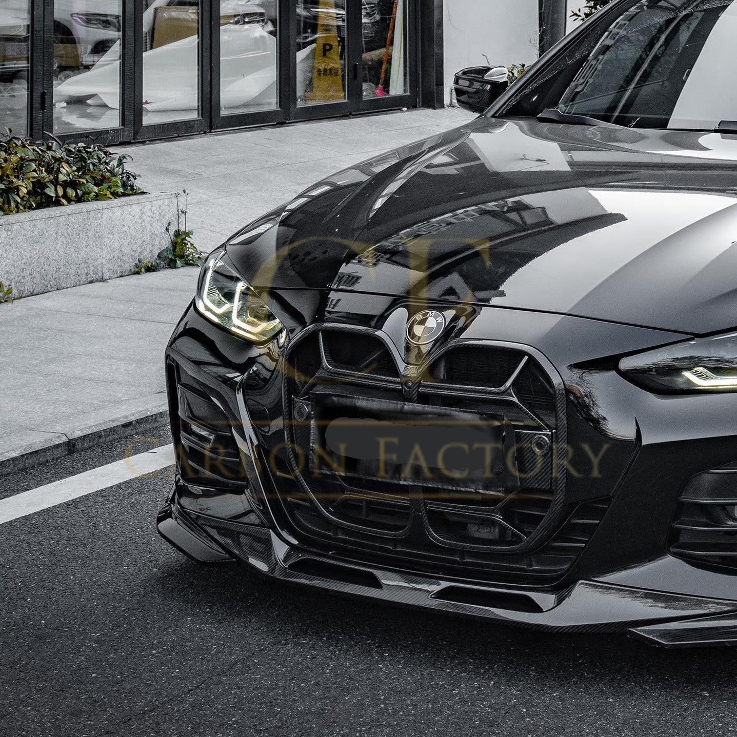 CSL Style Pre-Preg Carbon Front Grille for BMW 4 Series G26 20-Present-Carbon Factory