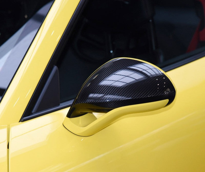 Pre-Preg Carbon Fibre Mirror Covers for Porsche 991 911 RS LHD 11-15 - Carbon Factory